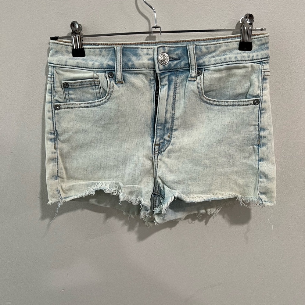 AE Super High Rise Shortie Shorts